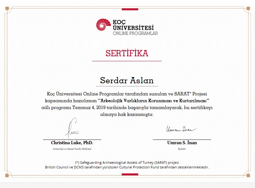 ÖĞR. GÖR. SERDAR ASLAN HOCAMIZIN BAŞARISI