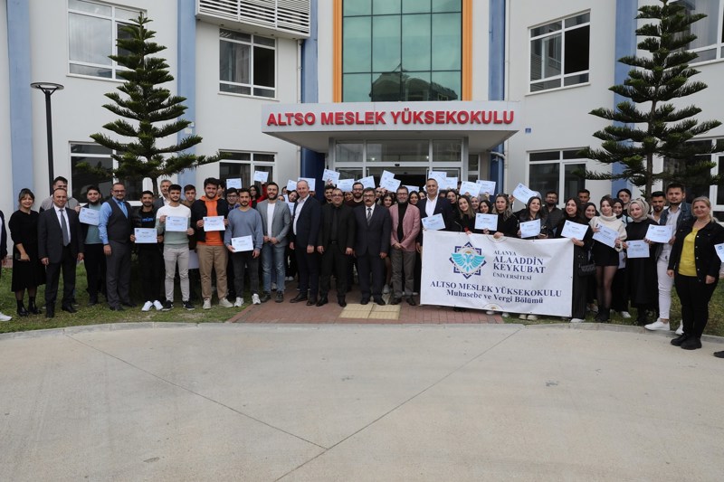 ALTSO MYO’ DA ÖĞRENCİLER SERTİFİKALARI İLE BULUŞTU!