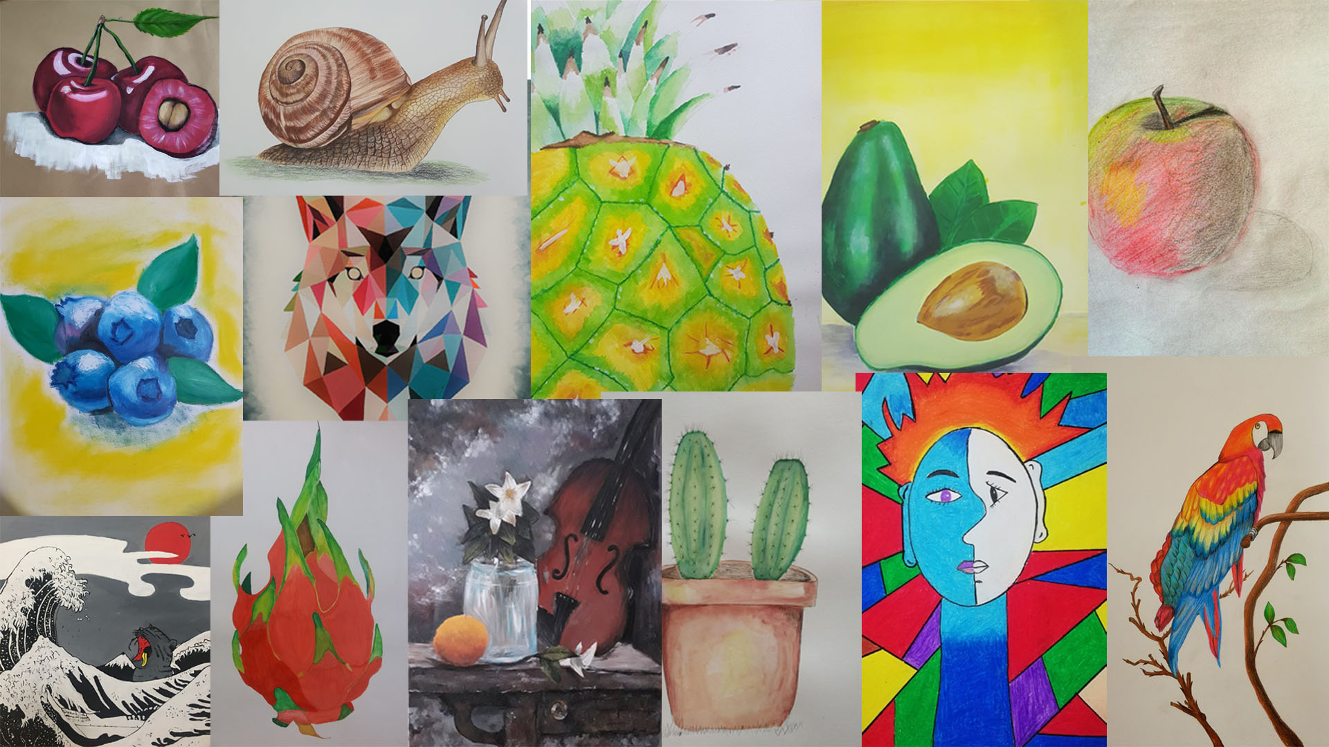 RENKLİ OBJE ÇALIŞMALARI ONLİNE SERGİSİ