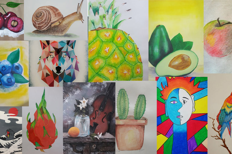 RENKLİ OBJE ÇALIŞMALARI ONLİNE SERGİSİ